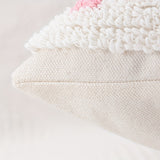 Floral Embroided Cushion Cover