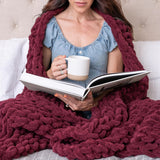 Chunky Knit Blanket Throw