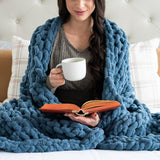 Chunky Knit Blanket Throw