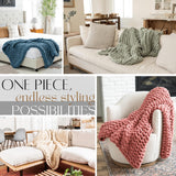 Chunky Knit Blanket Throw