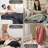 Chunky Knit Blanket Throw