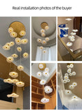 Nordic Flower Chandelier Long Drop Pendants