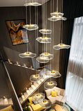 Nordic Flower Chandelier Long Drop Pendants