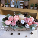 12pcs Velvet Artificial Pumpkins
