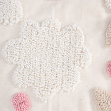 Floral Embroided Cushion Cover