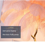 Ostrich Feather Floor Lamp