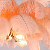 Ostrich Feather Floor Lamp