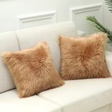 Decorative Faux Fur Cushion Cover set of 2