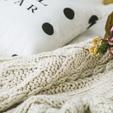 Cable Knit Throw