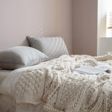 Cable Knit Throw