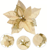 Poinsettia Christmas Ornaments