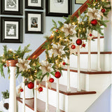 Poinsettia Christmas Ornaments
