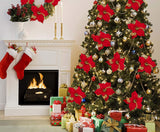Poinsettia Christmas Ornaments