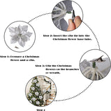 Poinsettia Christmas Ornaments