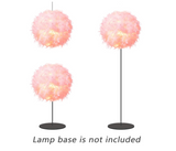 Feather Lamp Shade Pink