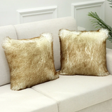 Decorative Faux Fur Cushion Cover set of 2