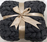 Monochrome Collection Chunky Knit Blanket 50"x60"
