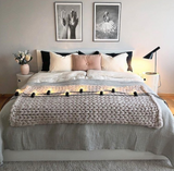 Monochrome Collection Chunky Knit Blanket 50"x60"