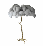 Ostrich Feather Floor Lamp