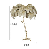Ostrich Feather Floor Lamp