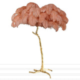 Ostrich Feather Floor Lamp
