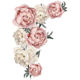 Pink Peony Flower Wall Stickers