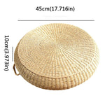 Round Straw Tatami Cushion