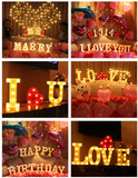 LED Letter Night Light