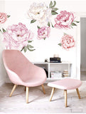 Pink Peony Flowers stickers
