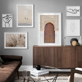 Morocco Door & Abstract Lines Art
