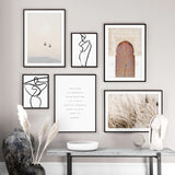 Morocco Door & Abstract Lines Art