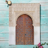 Morocco Door & Abstract Lines Art