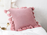 Knitted Tassel Cushion Cover