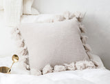 Knitted Tassel Cushion Cover
