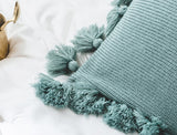 Knitted Tassel Cushion Cover