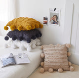 Decorative Pompom Cushion Cover