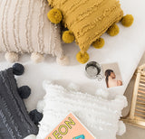 Decorative Pompom Cushion Cover