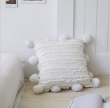 Decorative Pompom Cushion Cover