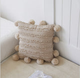 Decorative Pompom Cushion Cover