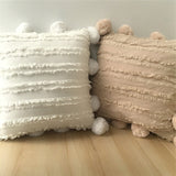 Decorative Pompom Cushion Cover