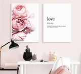 Peonies and Love Poster