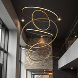 Gold Round Shape Drop Ceiling Chandeliers