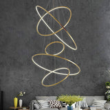 Gold Round Shape Drop Ceiling Chandeliers