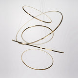 Gold Round Shape Drop Ceiling Chandeliers