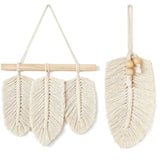 Bohemian Macrame Leaves Decor