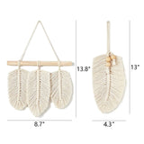 Bohemian Macrame Leaves Decor