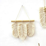 Bohemian Macrame Leaves Decor