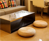 Round Straw Tatami Cushion