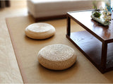 Round Straw Tatami Cushion