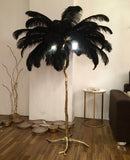 Ostrich Feather Floor Lamp
